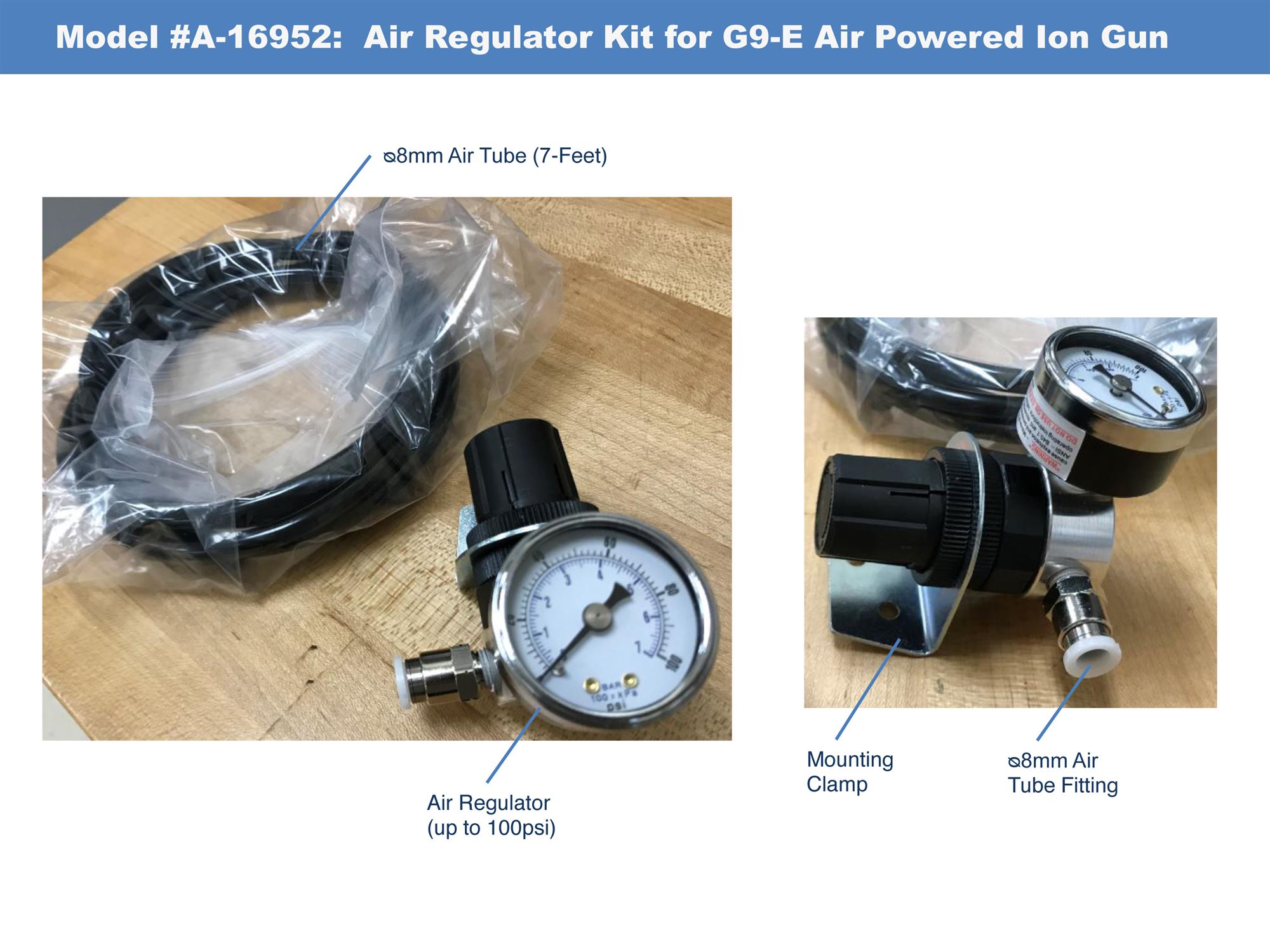 Air Regulator Kit for G9E Ion Air Gun Abbeon