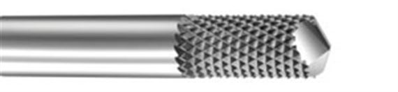 Solid Carbide Router Bits for Plastics. Medium Burr with Plunge Point No Flutes - Series 6300