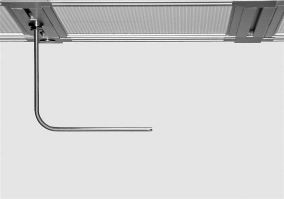 High-precision air flow transmitter in stainless steel, L-shaped design (laminar flow)