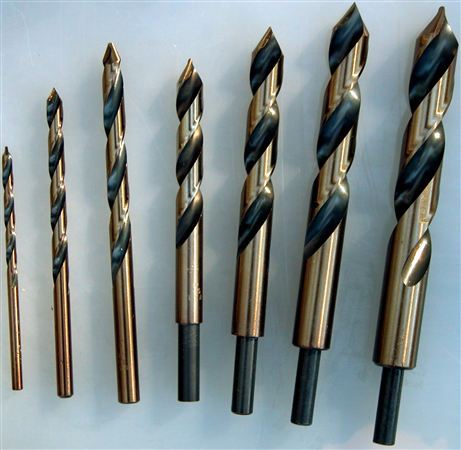 19/64-inch straight shank black and gold drill bit