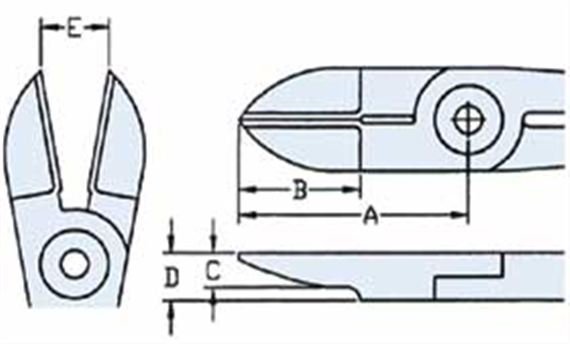 Elongated AJ Blades for GTNY15 and GTNF15 Nippers