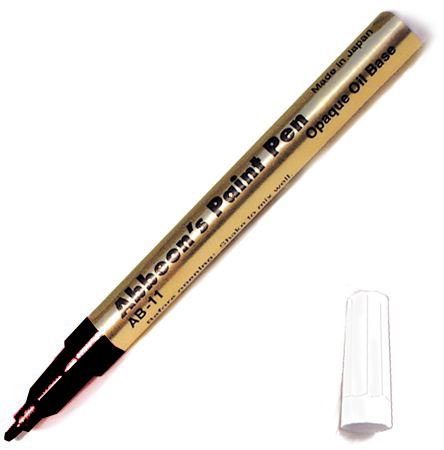 White fine paint pen