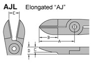 Elongated AJ Blades for GTNY05 and GTNF05 Nippers