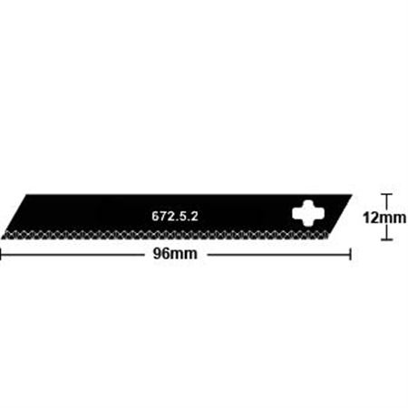 Gironde blade, serrated, Pkg 10