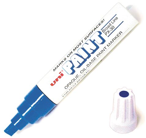 Full assorted pkg/ 6 Broad Point paint markers | Abbeon
