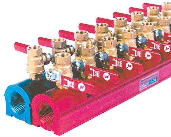 Aluminum Manifold 1½in (½in Ports)